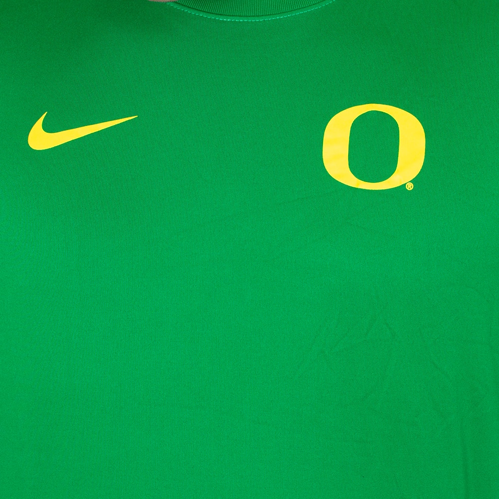 Classic Oregon O, Nike, Green, Crew Neck, Performance/Dri-FIT, Men, Legend, Sideline, T-Shirt, 883771